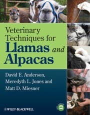 Tapa de Veterinary Techniques for Llamas and Alpacas