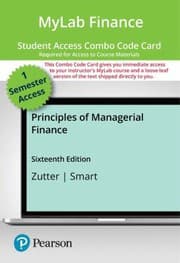 Tapa de MyLab Finance with Pearson EText -- Combo Access Card -- for Principles of Managerial Finance