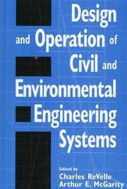 Tapa de Design and operation of civil and environmental engineering systems
