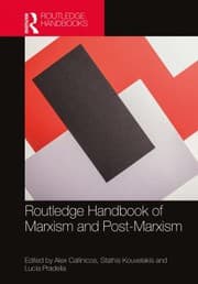 Tapa de Routledge Handbook of Marxism and Post-Marxism
