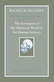 Tapa de Wilhelm Dilthey : Selected Works, Volume III