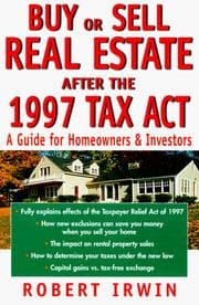 Tapa de Buy or sell real estate after the 1997 Tax Act