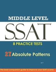 Tapa de SSAT Absolute Patterns Middle Level
