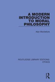 Tapa de A modern introduction to moral philosophy