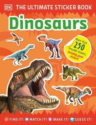 Tapa de Ultimate Sticker Book Dinosaurs