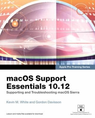 Tapa de MacOS support essentials 10.12