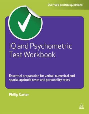 Tapa de IQ and psychometric test workbook