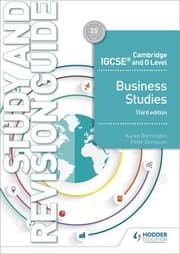 Tapa de Cambridge IGCSE and o Level Business Studies Study and Revision Guide