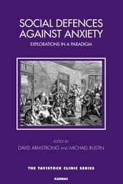Tapa de Social Defences Against Anxiety