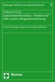 Tapa de Lebensmittelinformation - Probleme der LMIV und der Allergenkennzeichnung
