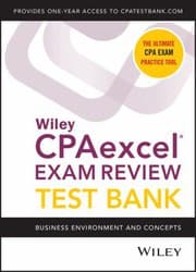 Tapa de Wiley CPAexcel Exam Review 2021 Test Bank