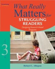 Tapa de What really matters for struggling readers