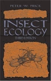 Tapa de Insect ecology