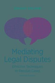 Tapa de Mediating commercial disputes
