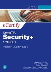 Tapa de CompTIA Title 100 Cert Guide Pearson UCertify Course Access Code Card