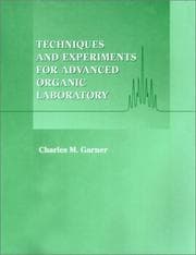 Tapa de Techniques and experiments for advanced organic laboratory