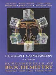 Tapa de Student companion to accompany Fundamentals of biochemistry [by] Donald Voet, Judith G. Voet, Charlotte W. Pratt