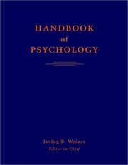 Tapa de Handbook of psychology