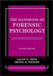 Tapa de The handbook of forensic psychology