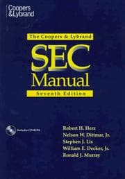 Tapa de The Coopers & Lybrand SEC manual