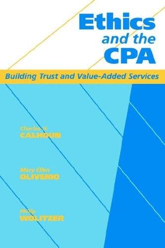Tapa de Ethics and the CPA