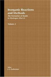 Tapa de Inorganic Reactions and Methods, The Formation of the Bond to Hydrogen (Part 2) (Inorganic Reactions and Methods)