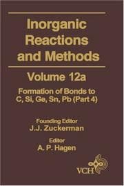 Tapa de Formation of Bonds to C,Si,Ge,Sn,Pb (Part 4), Volume 12B, Inorganic Reactions and Methods