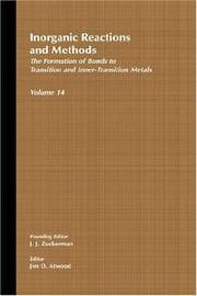 Tapa de Inorganic Reactions and Methods, Formation of Bonds to Transition and Inner-Transition Metals (Inorganic Reactions and Methods)