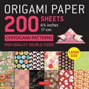 Tapa de Origami Paper Chiyogami Patterns 200 Sheets 17cm