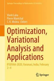 Tapa de Optimization, Variational Analysis and Applications