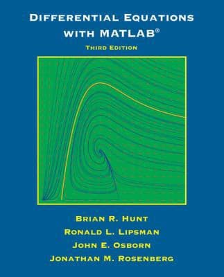 Tapa de Differential Equations with Matlab