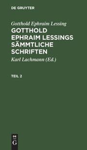Tapa de Gotthold Ephraim Lessing