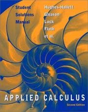 Tapa de Student Solutions Manual to Accompany Applied Calculus