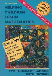 Tapa de Helping children learn mathematics