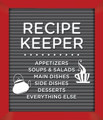 Tapa de Recipe Binder - Recipe Keeper