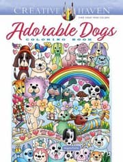 Tapa de Creative Haven Adorable Dogs Coloring Book