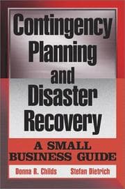 Tapa de Contingency planning and disaster recovery