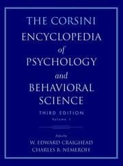 Tapa de The Corsini encyclopedia of psychology and behavioral science
