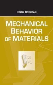 Tapa de Mechanical behavior of materials