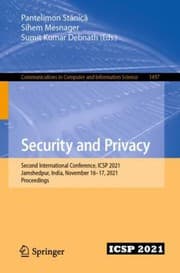 Tapa de Security and Privacy