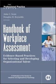 Tapa de Handbook of workplace assessment