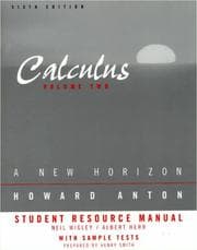 Tapa de Student Resource Manual to Accompany Calculus