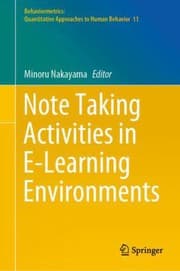 Tapa de Note Taking Activities in e-Learning Environments