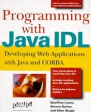 Tapa de Programming with Java IDL