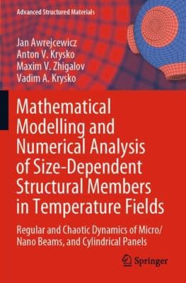 Tapa de Mathematical Modelling and Numerical Analysis of Size-Dependent Structural Members in Temperature Fields
