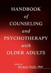 Tapa de Handbook of counseling and psychotherapy with older adults