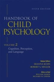 Tapa de Handbook of Child Psychology, Cognition, Perception, and Language