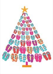 Tapa de Flip-Flop Tree Large Boxed Holiday Cards