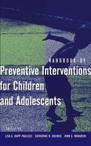 Tapa de Handbook of preventive interventions for children and adolescents