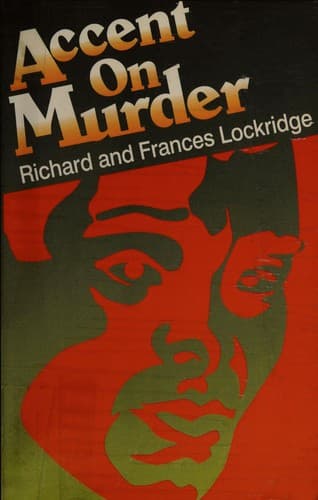 Tapa de Accent on murder